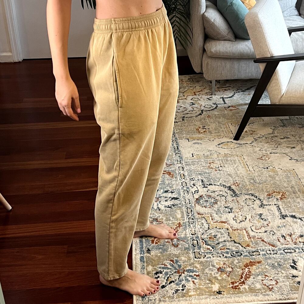 Yellow Label Yelabel jogger pants bodega pants size XS mustard yellow New - Picture 2 of 6